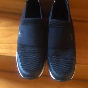 Micheal Kors wedge slip in black shoe